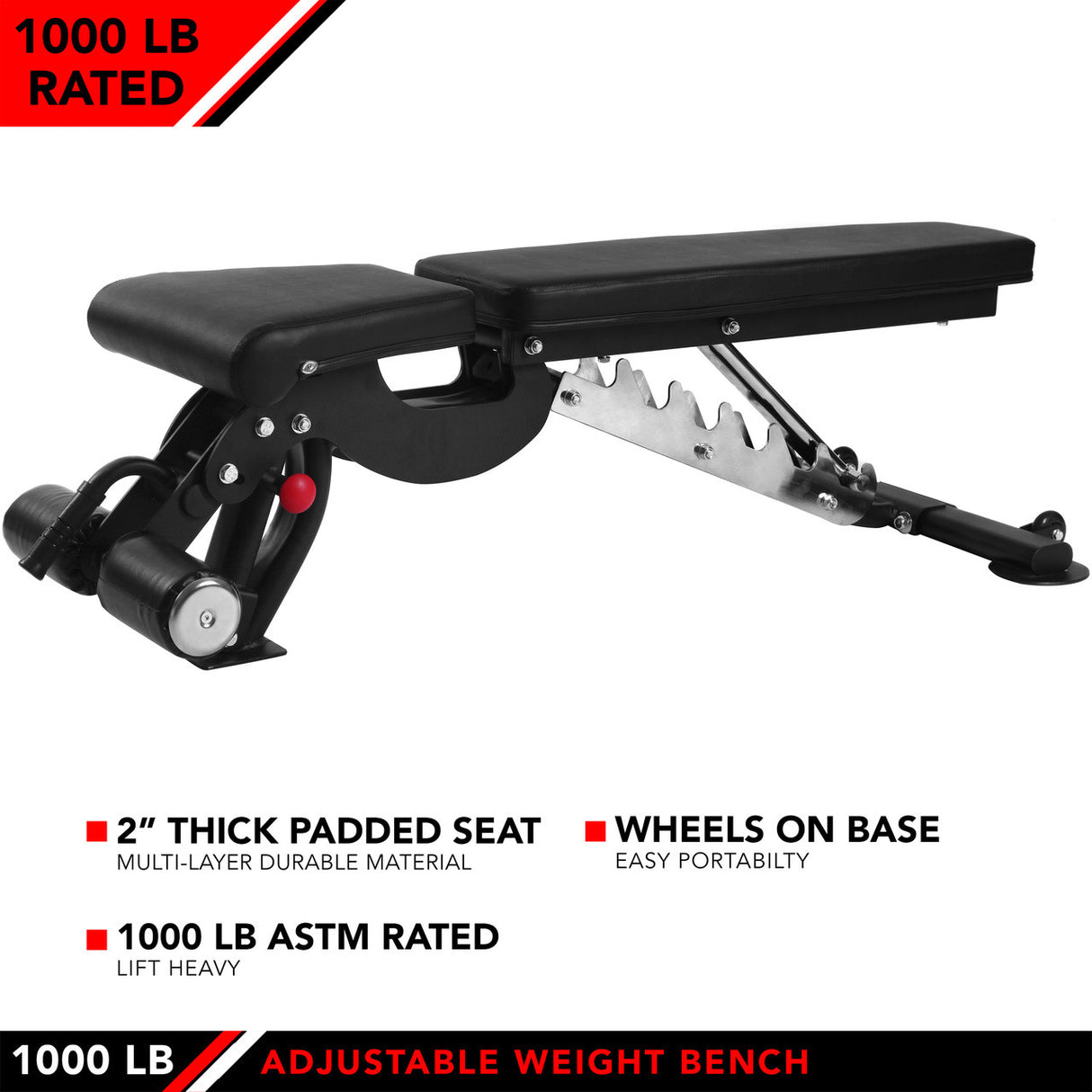 JFIT ADJUSTABLE WEIGHT BENCH, 1000
