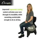 JFIT STABILITY BALL CHAIR, ELLIPTIC