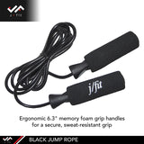 JFIT BLACK JUMP ROPE