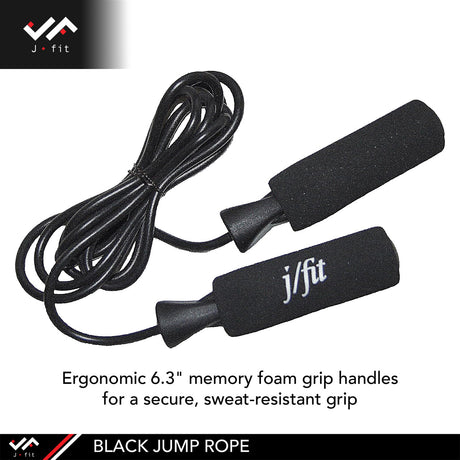 JFIT BLACK JUMP ROPE