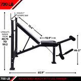 JFIT OLYMPIC WEIGHT BENCH WITH LEG DEVELOPER