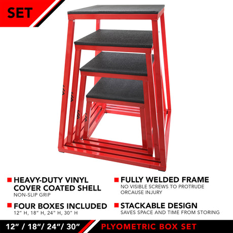 JFIT PLYO (PLYOMETRIC) BOX 12"