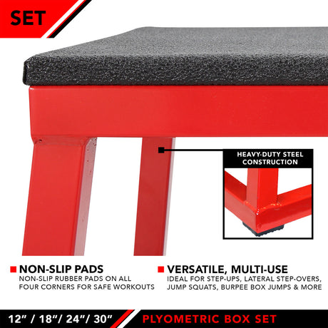JFIT PLYO (PLYOMETRIC) BOX 12"