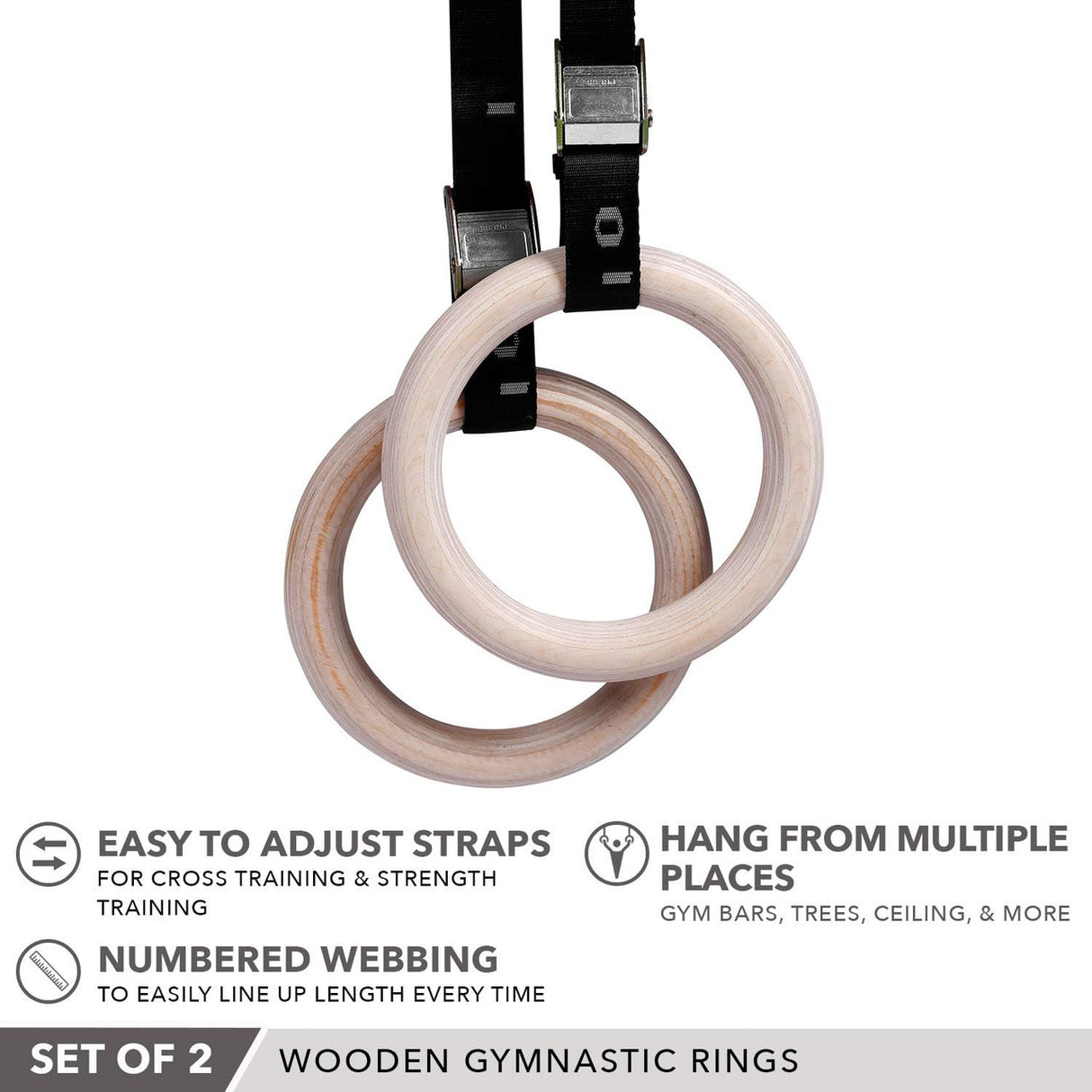 JFIT WOODEN RINGS