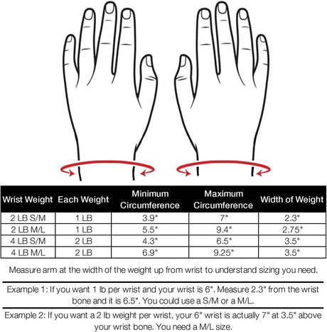 JFIT ADJUSTABLE WRIST WEIGHTS 2 LB, MEDIUM/LARGE