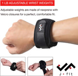 JFIT ADJUSTABLE WRIST WEIGHTS 2 LB, MEDIUM/LARGE