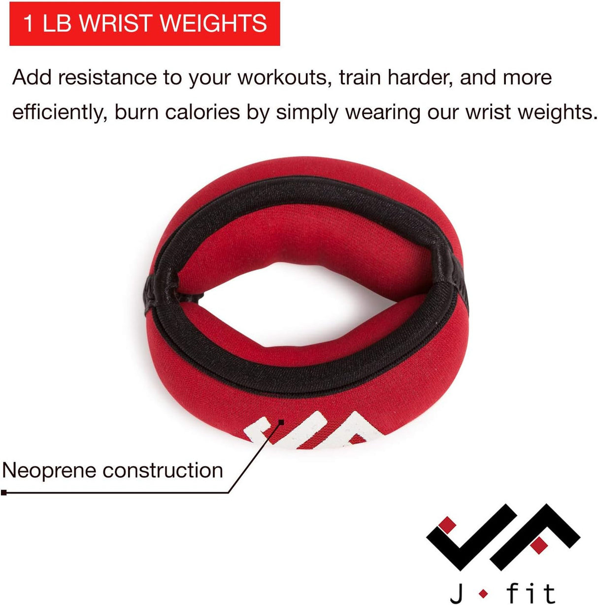 JFIT NON-ADJUSTABLE WRIST WEIGHTS
