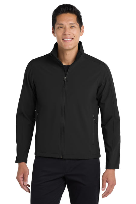 Port Authority ® Core Soft Shell Jacket. J317 - Black - Port Authority J317 Outerwear Port Authority