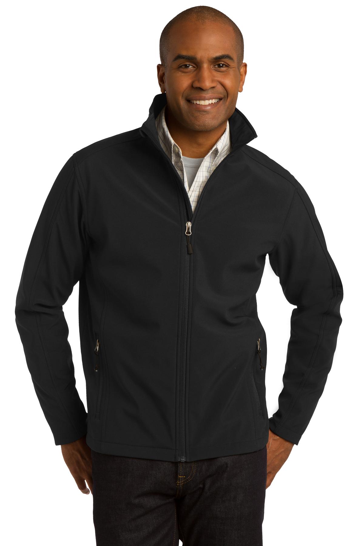 Port Authority ® Core Soft Shell Jacket. J317 - Black - Port Authority J317 Outerwear Port Authority