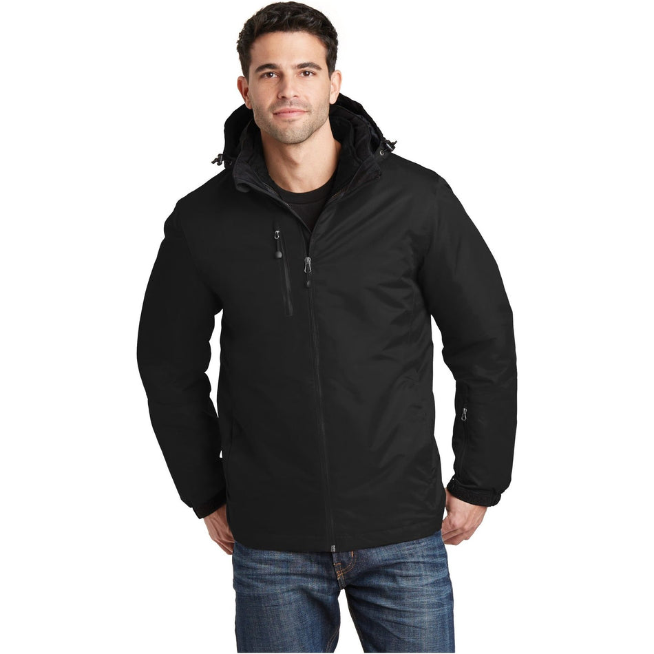 Port Authority ® Vortex Waterproof 3-in-1 Jacket. J332 - Port Authority J332 Outerwear Port Authority Black/ Black XS