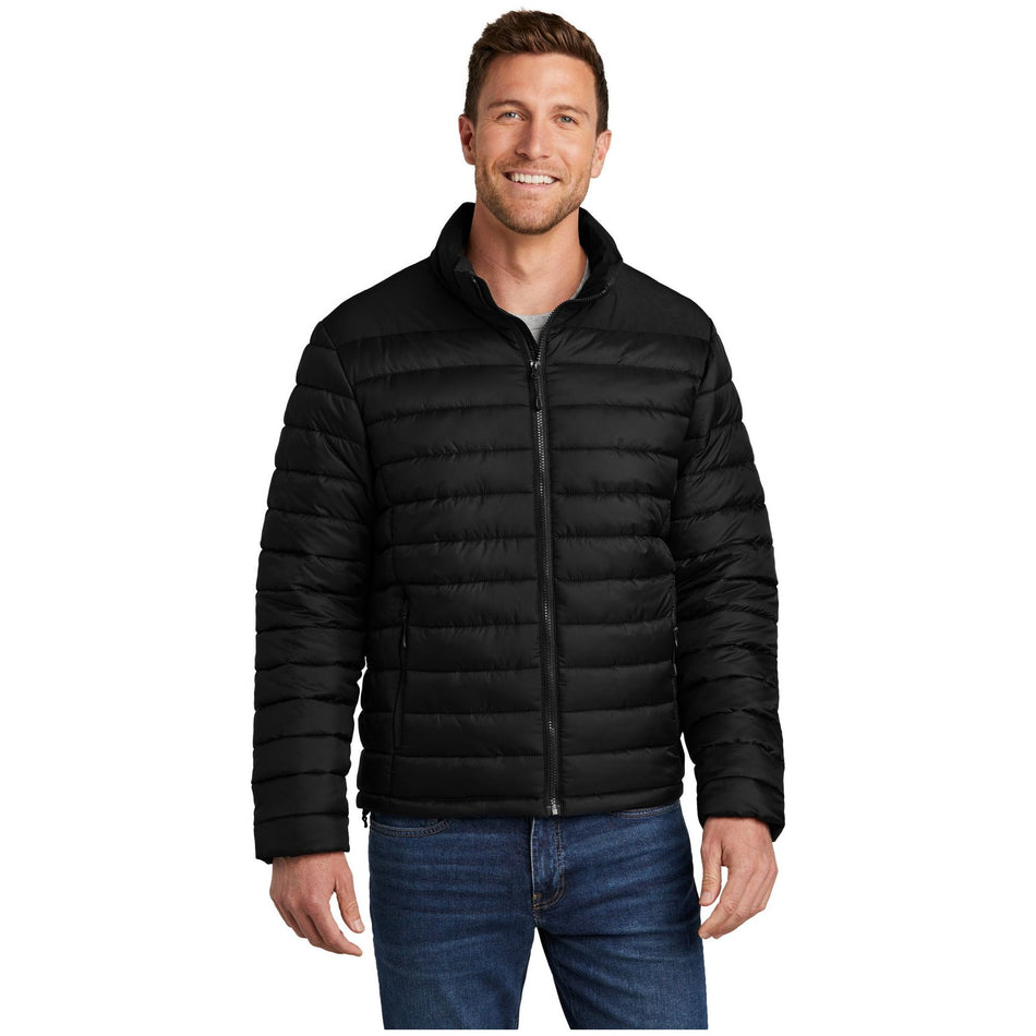 Port Authority ® Horizon Puffy Jacket J364 - Port Authority J364 Outerwear Port Authority Deep Black XS