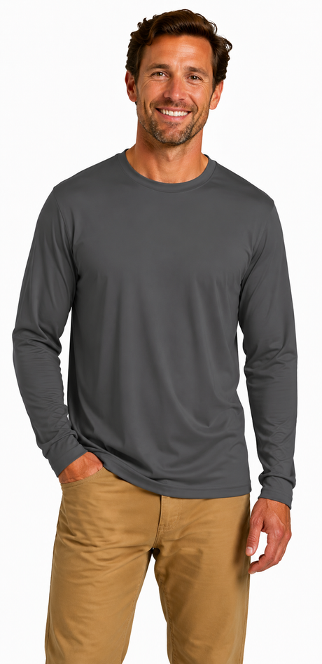 Joe's USA Construction & Landscape Lightweight Performance Long Sleeve Tee