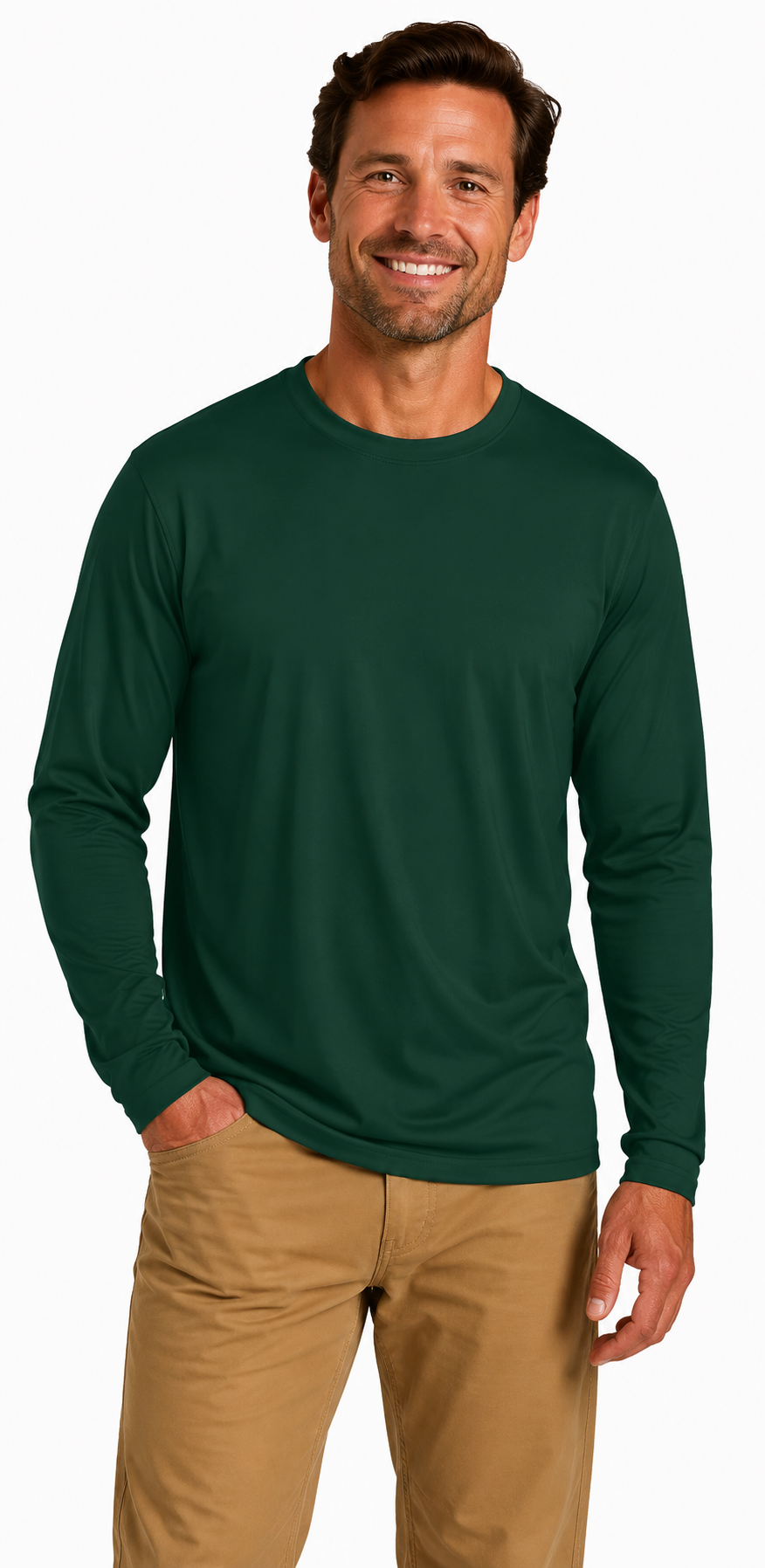 Joe's USA Construction & Landscape Lightweight Performance Long Sleeve Tee