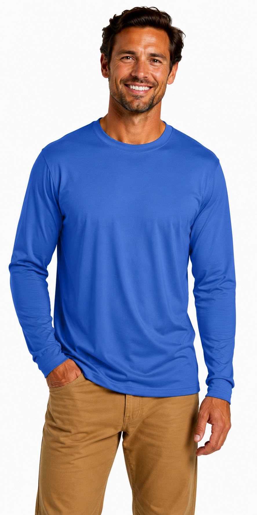 Joe's USA Construction & Landscape Lightweight Performance Long Sleeve Tee