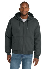 CornerStone ®  - Duck Cloth Hooded Work Jacket.  J763H - CornerStone J763H