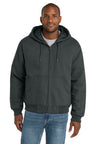 CornerStone ®  - Duck Cloth Hooded Work Jacket.  J763H - CornerStone J763H