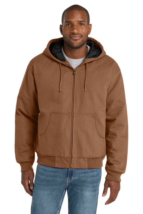 CornerStone ®  - Duck Cloth Hooded Work Jacket.  J763H - CornerStone J763H