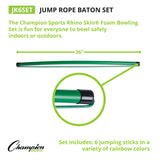 Champion Sports JUMP ROPE BATON SET