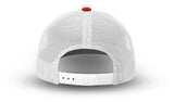 Joe's USA Original Trucker Hat JOE112 - Black/Red/White - Angle View 3