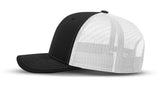 Joe's USA Original Trucker Hat JOE112 - Black/White - Angle View 2
