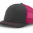 Joe's USA Original Trucker Hat JOE112 - Charcoal/Neon Pink - Main View