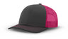 Joe's USA Original Trucker Hat JOE112 - Charcoal/Neon Pink - Main View