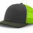 Joe's USA Original Trucker Hat JOE112 - Charcoal/Neon Yellow - Main View