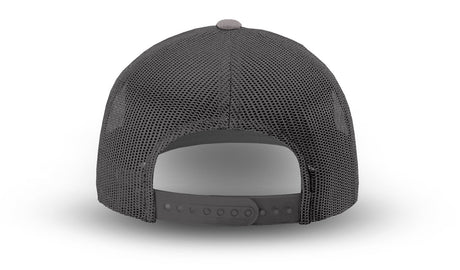 Joe's USA Original Trucker Hat JOE112 - Gray/Black/Charcoal - Angle View 3