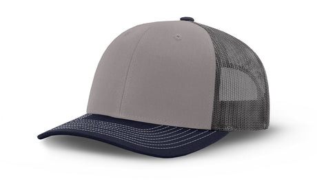 Joe's USA Original Trucker Hat JOE112 - Gray/Navy/Charcoal - Main View