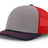 Joe's USA Original Trucker Hat JOE112 - Gray/Navy/Red - Main View