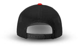 Joe's USA Original Trucker Hat JOE112 - Red/Black - Angle View 3