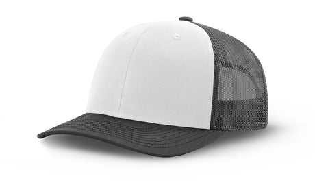 Joe's USA Original Trucker Hat JOE112 - White/Charcoal - Main View