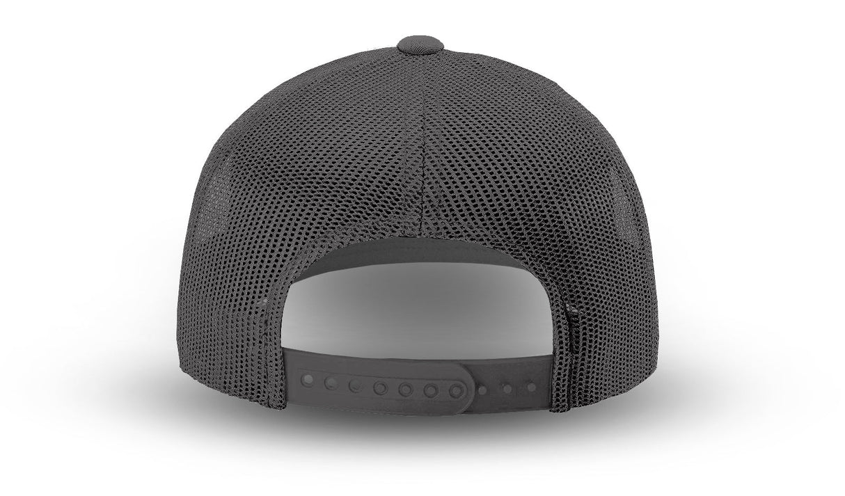Joe's USA Original Trucker Hat JOE112 - White/Charcoal - Angle View 3