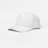 Joe's USA 5-Panel Rope Golf Hat | Water-Repellent Perforated Snapback Cap