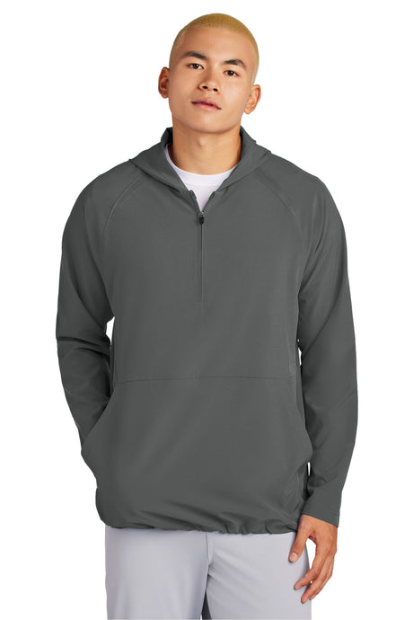 Sport-Tek JST488 Repeat 1/2-Zip Long Sleeve Hooded Jacket