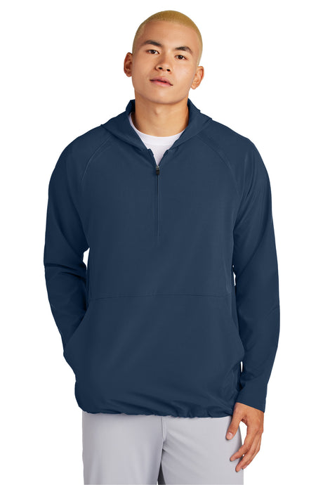 Sport-Tek JST488 Repeat 1/2-Zip Long Sleeve Hooded Jacket