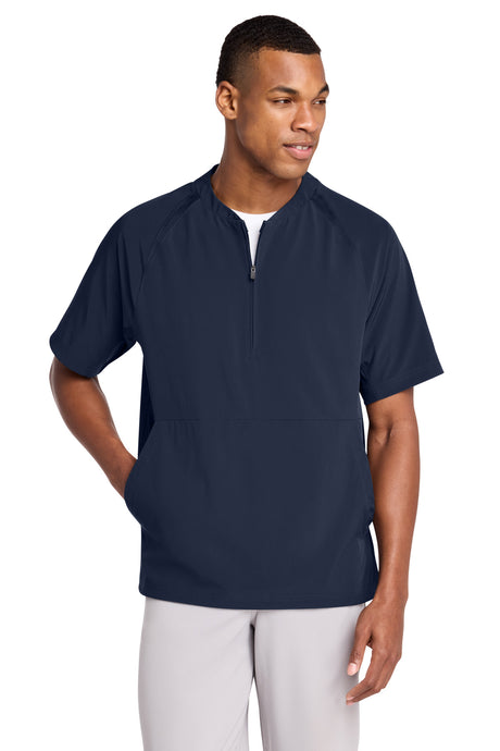Sport-Tek JST489 Repeat 1/2-Zip Short Sleeve Jacket Wholesale Athletic Warm-Up Jackets
