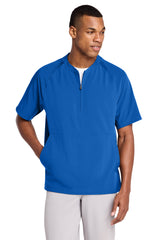 Sport-Tek JST489 Repeat 1/2-Zip Short Sleeve Jacket Wholesale Athletic Warm-Up Jackets