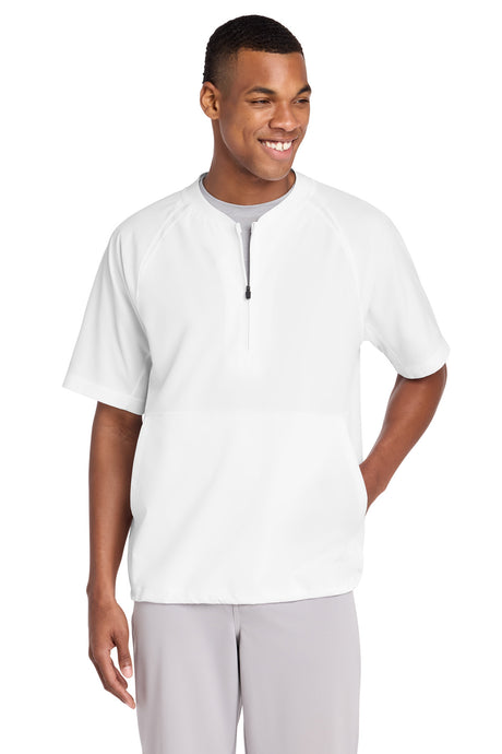 Sport-Tek JST489 Repeat 1/2-Zip Short Sleeve Jacket Wholesale Athletic Warm-Up Jackets