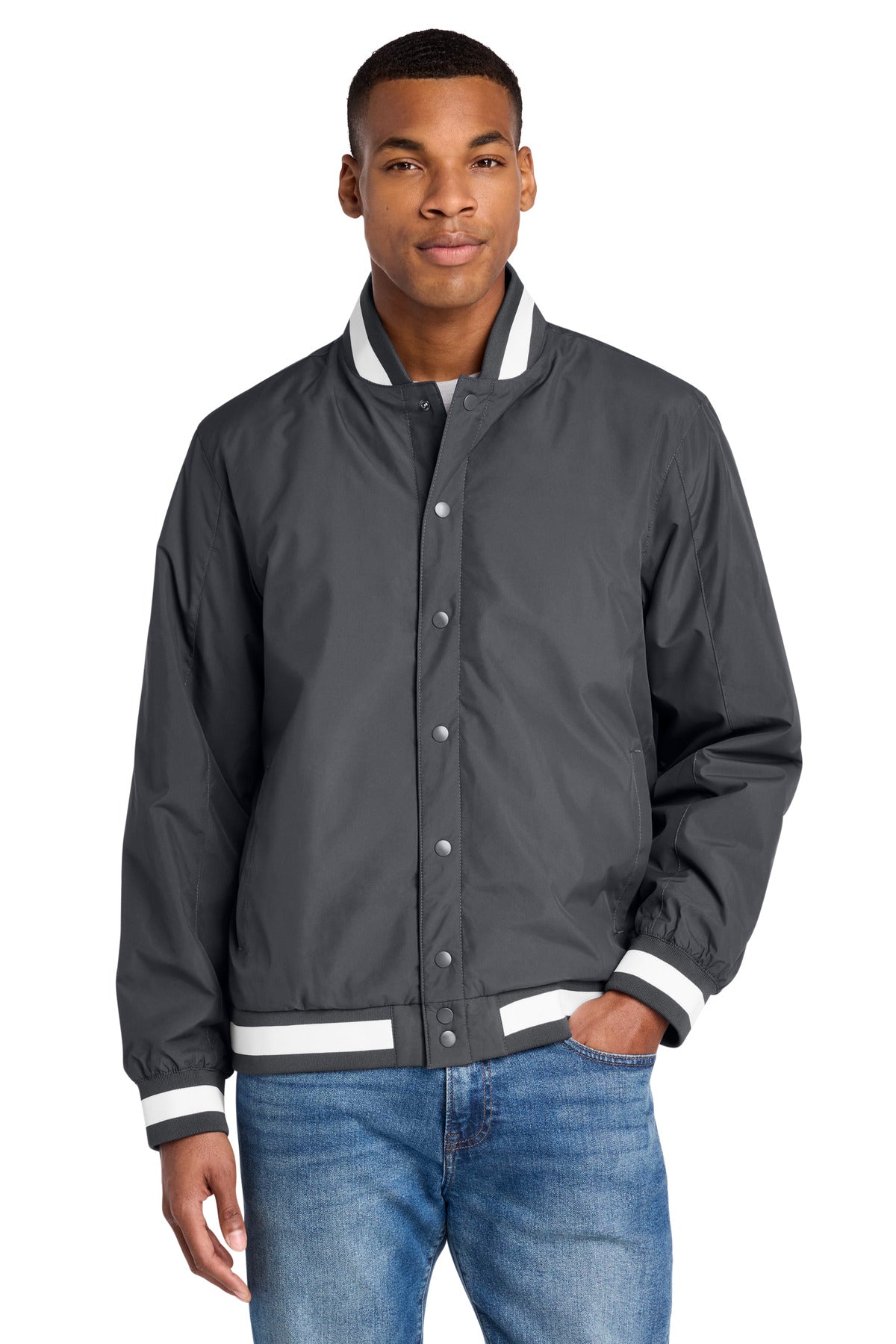 Sport-Tek JST58 Insulated Varsity Jacket