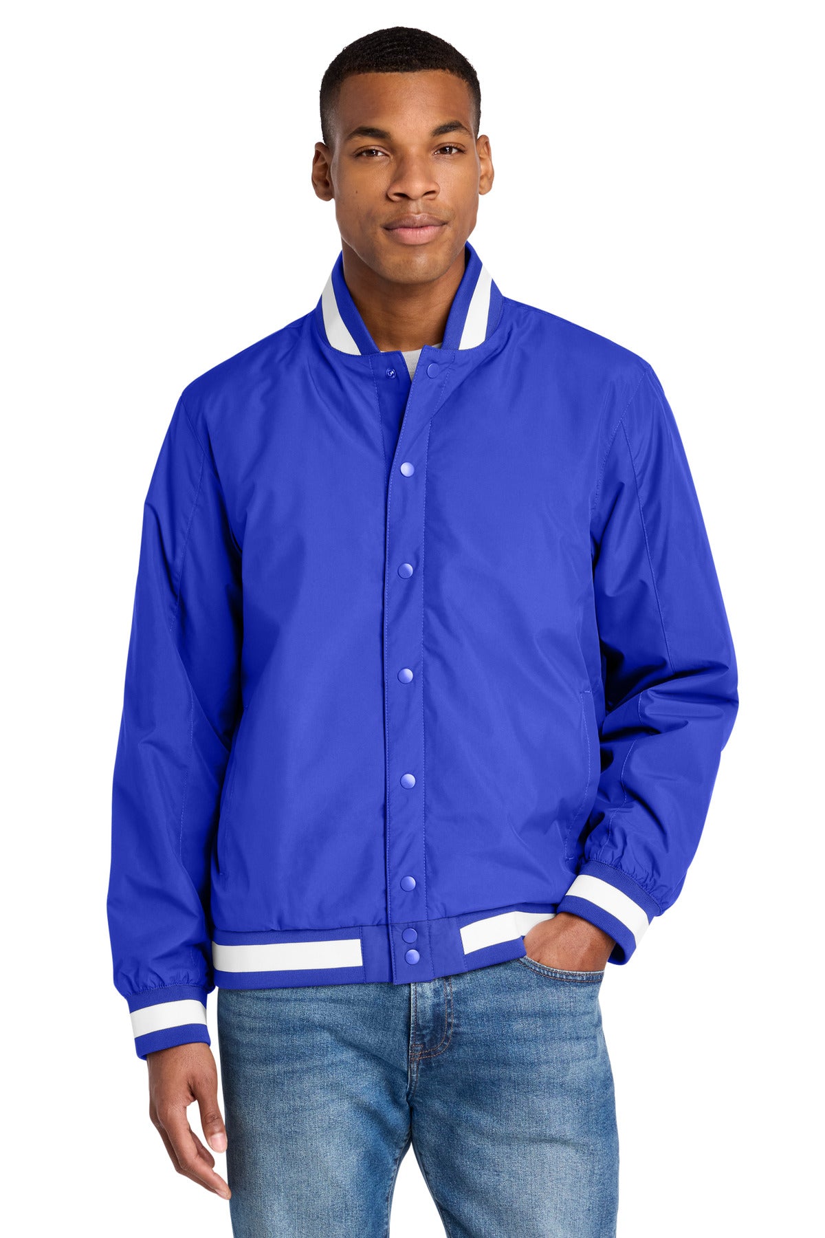 Sport-Tek JST58 Insulated Varsity Jacket