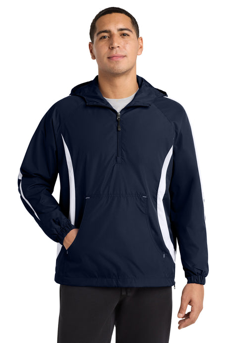 Sport-Tek ®  Colorblock Raglan Anorak. JST63 - Sport-Tek JST63