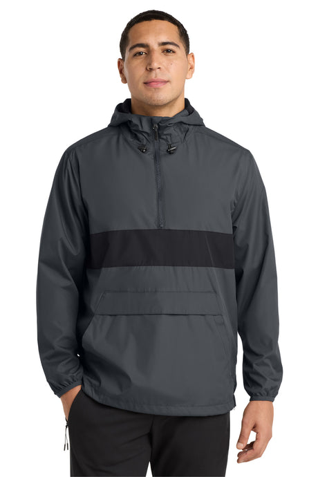 Sport-Tek ®  Zipped Pocket Anorak. JST65 - Sport-Tek JST65