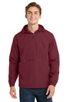 Sport-Tek JST66 Packable Anorak Lightweight Water-Resistant Windbreaker Jacket