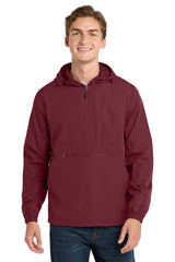 Sport-Tek JST66 Packable Anorak Lightweight Water-Resistant Windbreaker Jacket
