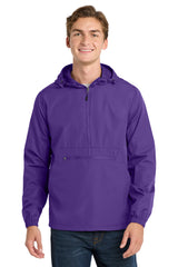 Sport-Tek JST66 Packable Anorak Lightweight Water-Resistant Windbreaker Jacket