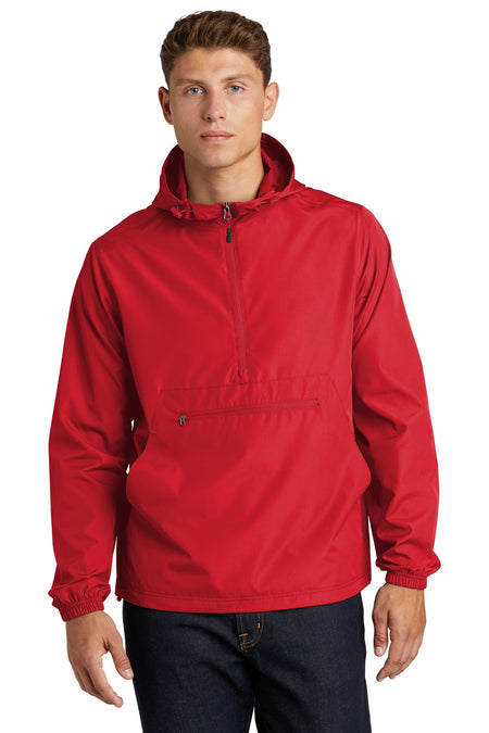 Sport-Tek ® Packable Anorak. JST66 - Sport-Tek JST66 Outerwear Sport-Tek True Red XS