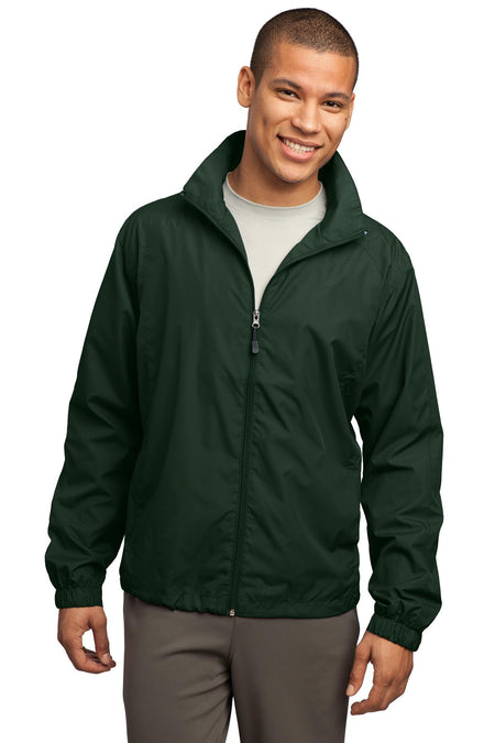 Sport-Tek ® Full-Zip Wind Jacket. JST70 - Sport-Tek JST70 Activewear Sport-Tek Forest Green XS