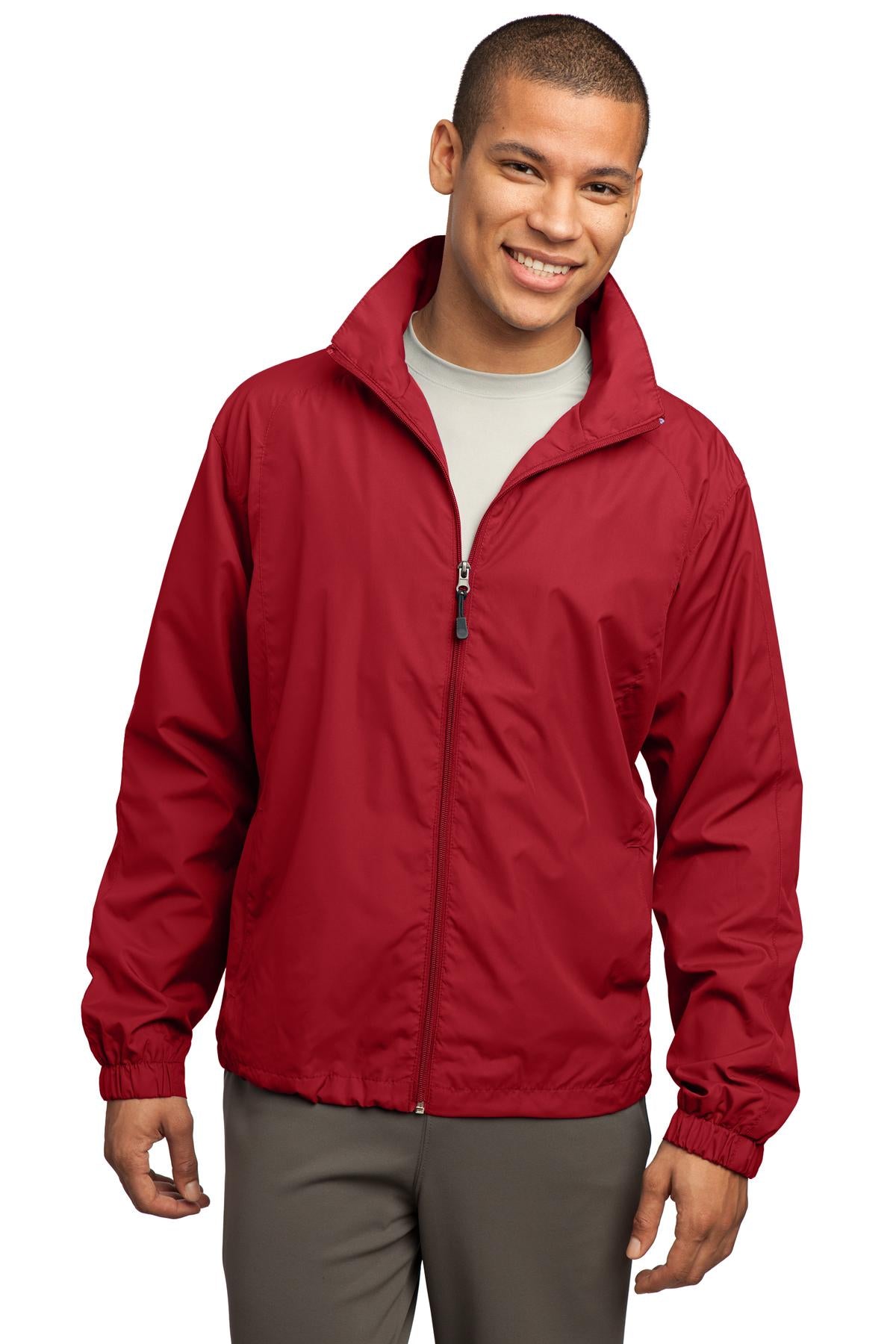 Sport-Tek ® Full-Zip Wind Jacket. JST70 - Sport-Tek JST70 Activewear Sport-Tek True Red XS