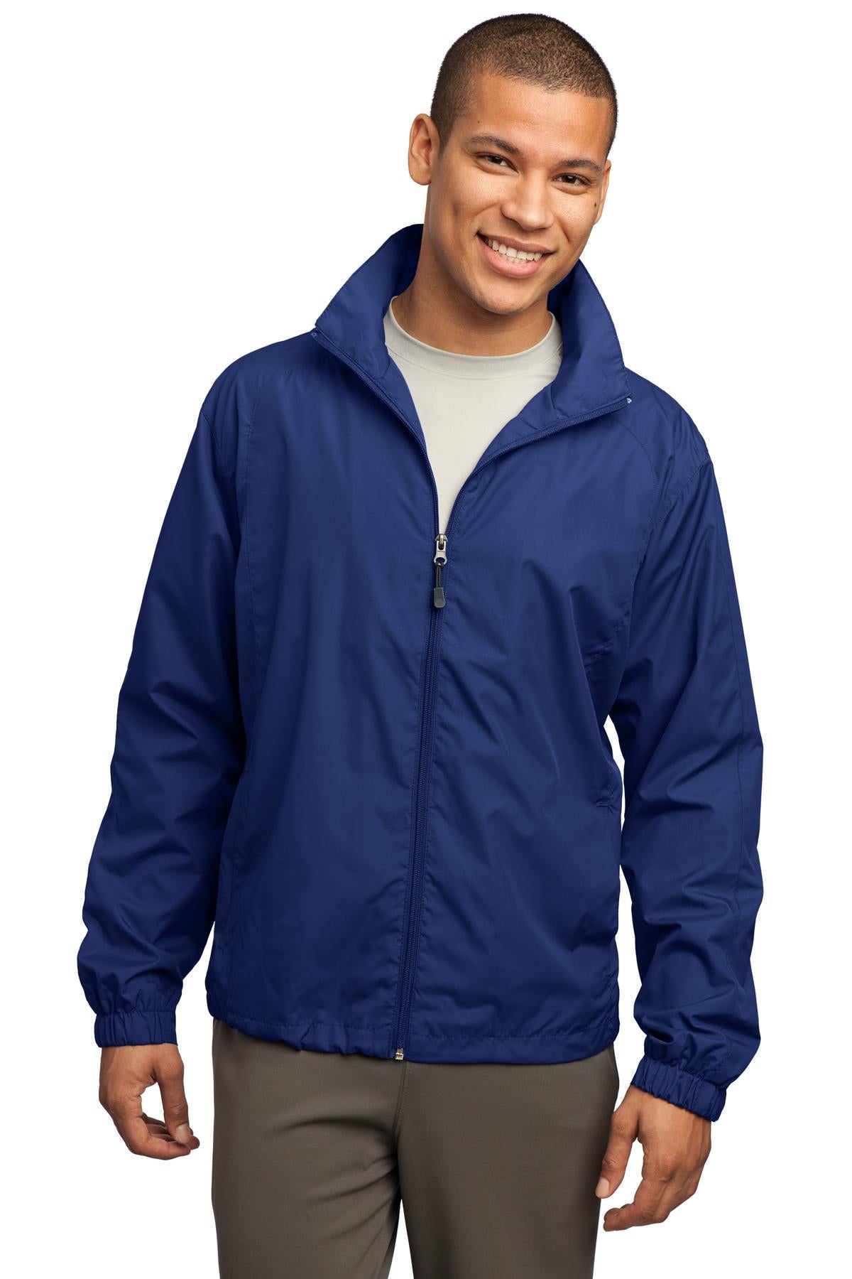 Sport-Tek ® Full-Zip Wind Jacket. JST70 - Sport-Tek JST70 Activewear Sport-Tek